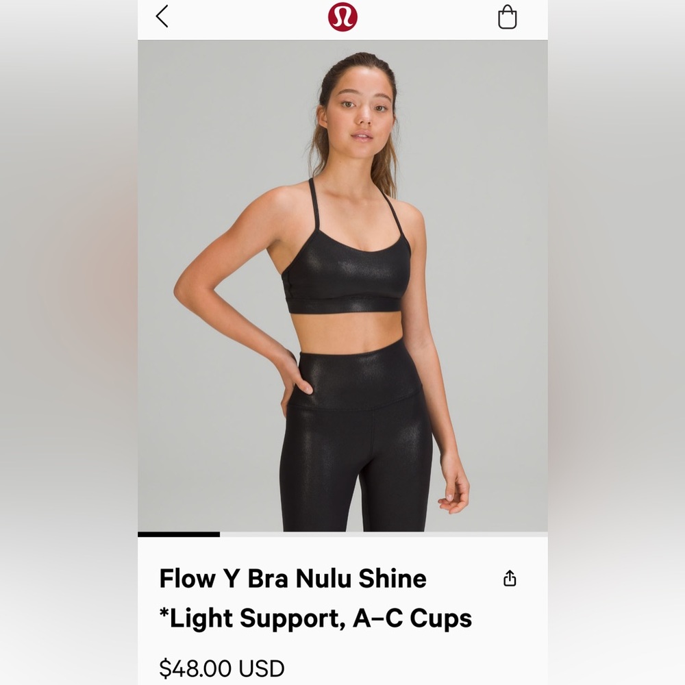 Flow Y Bra Nulu Shine
*Light Support, A-C Cups | Radiate Foil Print Black